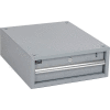Global Industrial 6"H Stacking Workbench Drawer, Gray