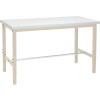 Global Industrial™ 48 x 30 Ajustable Height Workbench Square Tube Leg Global Industrial™ 10 x 11 - Bord carré ESD - Beige
