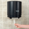 Global Industrial Center Pull Paper Towel Dispenser, Smoke Gray/Beige