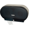 Global Industrial Plastic Twin Jumbo Roll Toilet Tissue Dispenser, Two 9" Rolls, Gray