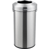Global Industrial™ Stainless Steel Round Open Top Trash Can, 16 gallons
