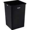 Global Industrial™ Square Plastic Trash Can, 35 gallons, noir