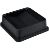 Global Industrial™ Square Plastic Trash Container Swing Lid - 35 - 55 Gallon Noir