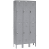 Global Industrial™ Paramount® 2-Tier 6 Door Locker, 12"Wx18"Dx36"H, Gray, Assembled