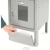 Global Industrial Front Base For 12"Wx6"H Gray Locker
