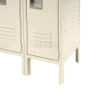 Hallowell KCSB18PT Steel Locker Accessory - Closed Side Base 18"D x 6"H - Tan