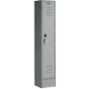 Global Industrial Paramount® Single Tier 1 Door Locker, 12"Wx12"Dx60"H, Gray, Unassembled