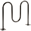 Global Industrial Wave Bike Rack, 5-Bike Capacity, Flange Mount, Black