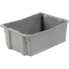 LEWISBins SN2618-10 Polyethylene Container 26"L x 18-3/4"W x 10"H, Gray - Pkg Qty 5