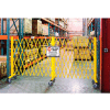 Global Industrial™ Folding Safety Barricade Gate with Sign, 20' Expanded Length
