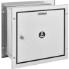 Global Industrial, Recessed Specimen Pass-Thru Stainless Steel Cabinet, 12-3/4" x 6" x 13-1/4"