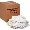 Industrial™ global Premium recyclé blanc coton Terry coupe chiffons, boîte de 10 livres