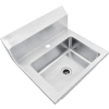 Global Industrial™ Stainless Steel Wall Mount Hand Sink W/Strainer, 14"x10"x5 » Deep