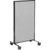 Interion® Mobile Office Partition Panel, 24-1/4"W x 45"H, Gray