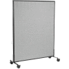Interion® Mobile Office Partition Panel, 48-1/4"W x 63"H, Gray