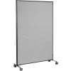 Interion® Mobile Office Partition Panel, 48-1/4"W x 75"H, Gray