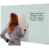 Global Industrial Magnetic Glass Whiteboard, 72"W x 48"H