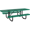 Table de pique-nique Industrielle™ Mondiale 8', Conforme ADA, Métal Expansé, Vert