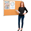 Global Industrial™ Cork Bulletin Board - 5' x 3' - Cadre en aluminium