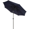 Global Industrial™ Parapluie extérieur avec mécanisme d’inclinaison, tissu oléfine, 8-1/2'W, bleu marine