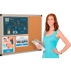 Global Industrial™ Cork Bulletin Board - 36 x 24 - Cadre en aluminium