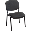 Interion® Stacking Guest Chair (Unassembled) - Fabric - Black