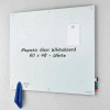 Tableau blanc en verre magnétique industriel ™ mondial, 60 » x 48 »
