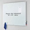 Tableau blanc en verre magnétique industriel ™ mondial, 60 » x 48 »