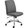 Chaise de bureau interion® avec le dos moyen, tissu, gris