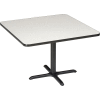 Interion® 36 » Square Restaurant Table, Gris