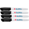 Global Industrial™ Dry Erase Markers, Fine Tip, Noir, 12 Pack