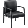 Chaise de réception ® en cuir synthétique Interion avec bras - Noir