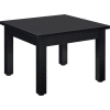 Interion® Table d’extrémité en bois - 24 po x 24 po - Noir