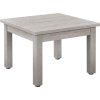 Interion® Table d’extrémité en bois - 24 po x 24 po - Gris