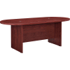 Interion® Racetrack Conference Table, 8'L, Mahogany