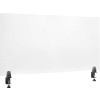 Interion® Mounted Clear Desk Divider, 48"W x 24"H