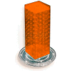 Azar Displays 700220-ORG 12" Pegboard Revolving Countertop Display, 4-Sided, Orange ,1 Piece