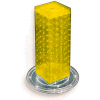 Azar Displays 700220-YEL 12" Pegboard Revolving Countertop Display, 4-Sided, Yellow ,1 Piece