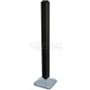 Azar Displays 700225-BLK 48" Pegboard Revolving Floor Display, 4-Sided, Black Solid ,1 Piece