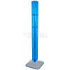 Azar Displays 700225-BLU 48" Pegboard Revolving Floor Display, 4-Sided, Blue Translucent ,1 Piece