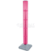 Azar Displays 700225-PNK 48" Pegboard Revolving Floor Display, 4-Sided, Pink Translucent ,1 Piece
