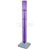 Azar Displays 700225-PUR 48" Pegboard Revolving Floor Display, 4-Sided, Purple Translucent ,1 Piece