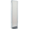 Azar Displays 700256-WHT, Pegboard Floor Stand W/5" C Channel Sliding, 16"W x 60"H, WH, 1 Pc