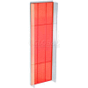 Azar Displays 700350-RED Pegboard Powering, 13.75" x 44", Red Opaque ,1 Piece