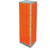 Azar Displays 700405-ORG Four-Sided Pegboard Spinning Floor Display, 16" x 60", Orange ,1 Piece