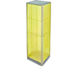 Azar Displays 700405-YEL Four-Sided Pegboard Spinning Floor Display, 16" x 60", Yellow ,1 Piece