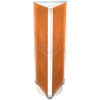 Azar Displays 700450-ORG Three-Sided Spinning Pegboard Floor Display, 16" x 60", Orange Opaque