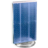 Azar Displays 700513-BLU Two-Sided Revolving Pegboard Countertop Display, 13.5" x 22", Blue