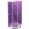 Azar Displays 700513-PUR Two-Sided Revolving Pegboard Countertop Display, 13.5" x 22", Purple