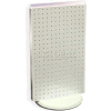Azar Displays 700513-WHT Two-Sided Revolving Pegboard Countertop Display, 13.5" x 22", White